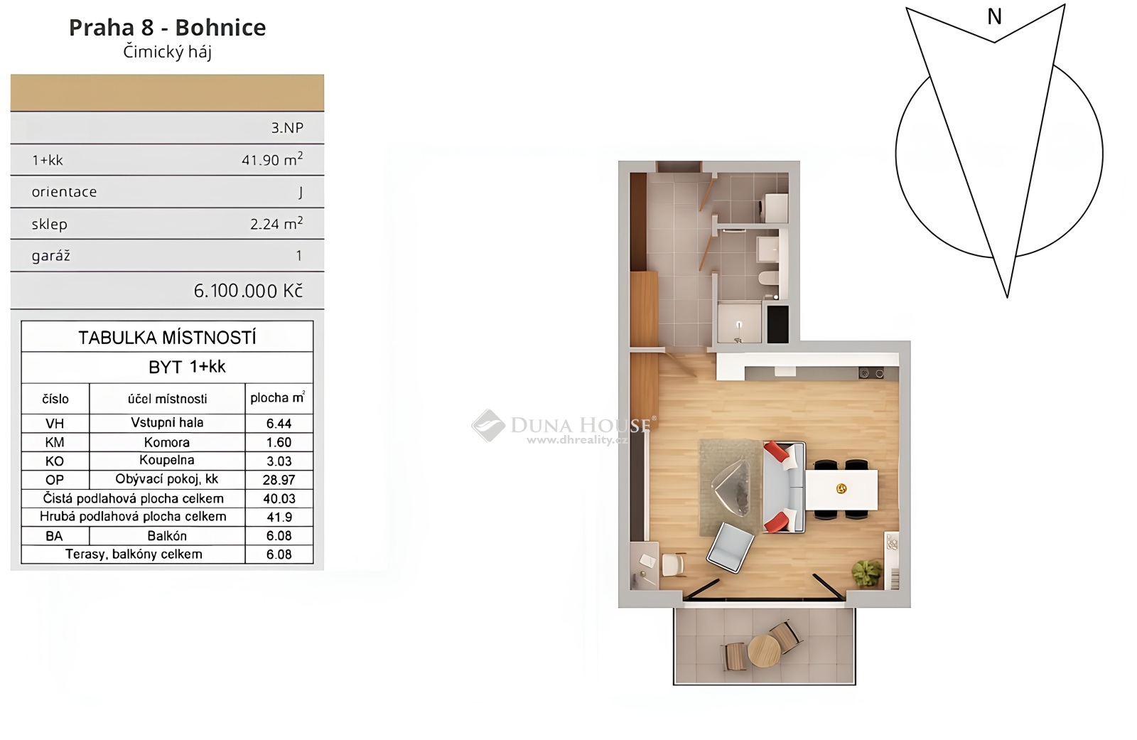 For sale flat, Praha 8 Bohnice