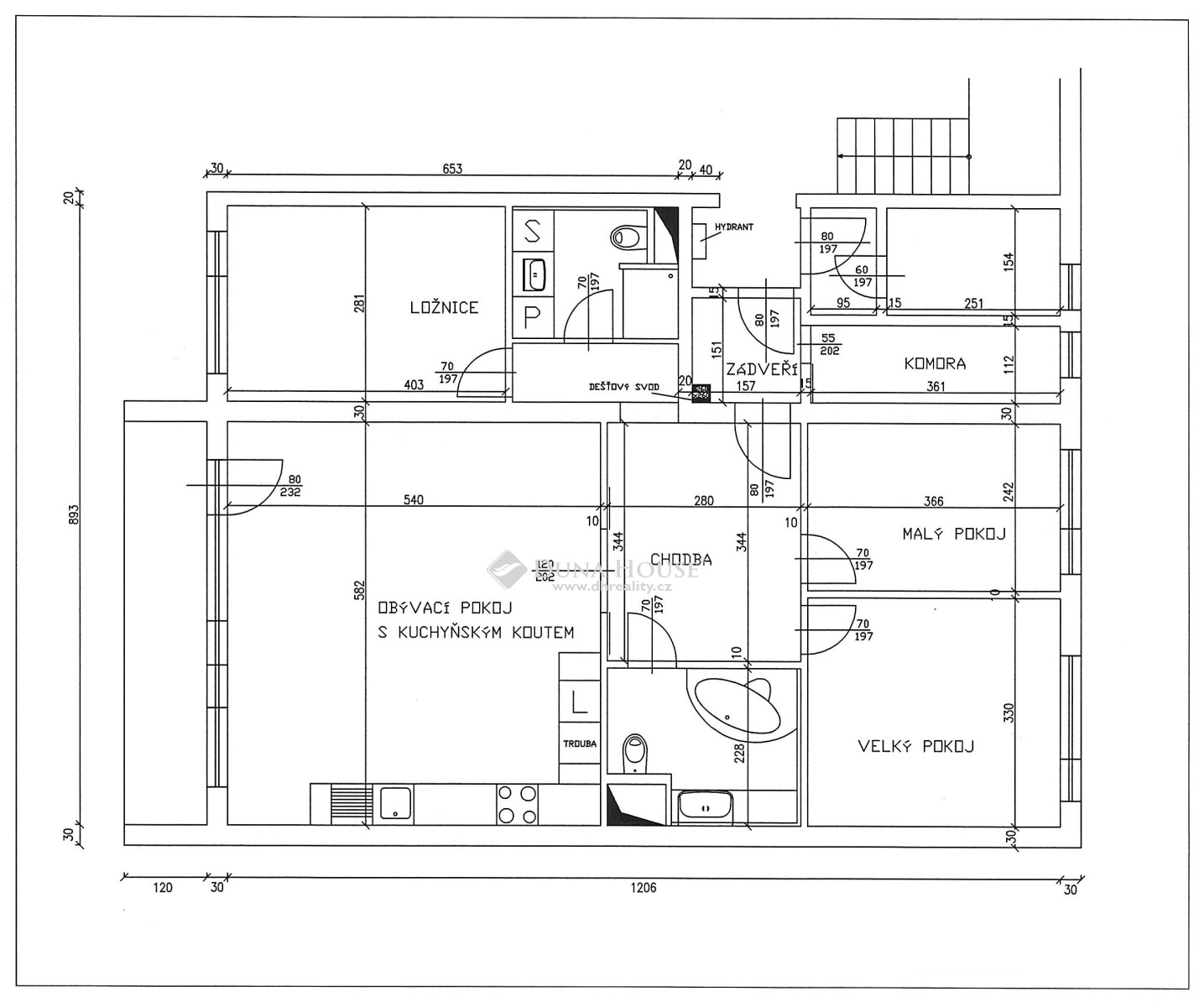 For sale flat, Lýskova, Praha 5 Stodůlky